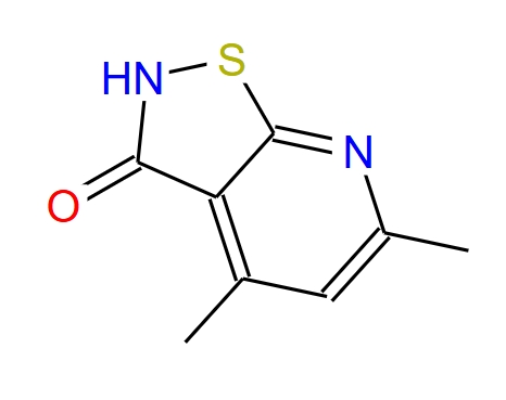 4,6-二甲基-2H,3H-[1,2]噻唑并[5,4-B]吡啶-3-酮,4,6-DiMethylisothiazolo[5,4-b]pyridin-3(2H)-one