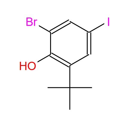 2-溴-6-叔丁基-4-碘苯酚,2-bromo-6-tert-butyl-4-iodo