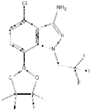 4-氯-7-(4,4,5,5-四甲基-1,3,2-二氧杂硼烷-2-基)-1-(2,2,2-三氟乙基)-1H-吲唑-3-胺,4-Chloro-7-(4,4,5,5-tetramethyl-1,3,2-dioxaborolan-2-yl)-1-(2,2,2-trifluoroethyl)-1H-indazol-3-amine