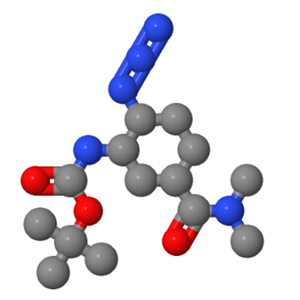 [(1R,2S,5S)-2-叠氮基-5-[(二甲基氨基)羰基]环己基]氨基甲酸叔丁酯；480450-69-9