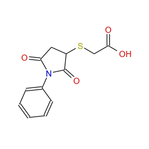[(2,5-二氧代-1-苯基吡咯烷-3-基)硫代]-乙酸,(2,5-DIOXO-1-PHENYL-PYRROLIDIN-3-YLSULFANYL)-ACETIC ACID