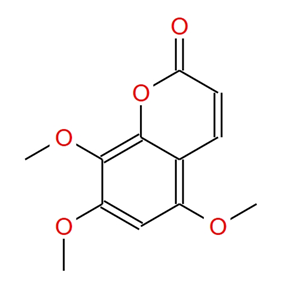 5,7,8-三甲氧基香豆素,5,7,8-Trimethoxycoumarin