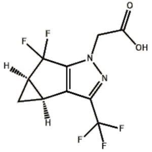 2-((3bS,4aR)-5,5-二氟-3-(三氟甲基)-3b,4,4a,5-四氢-1H-环丙烯并[3,4]环戊二烯并[1,2-c]吡唑-1-基)乙酸