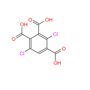 137071-78-4；2,5-二氯-1,3,4-苯三甲酸；3,6-dichlorobenzene-1,2,4-tricarboxylic acid