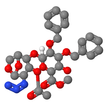 二糖(EF5),Methyl (2S,3S,4S,5S,6S)-6-{[(1S,2S,3S,4R,5R)-3-( acetyloxy)-4-azido-6,8-dioxabicyclo[3.2.1]oct-2-yl]Methyl}-4