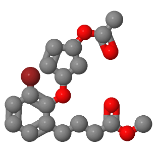 2-[[(1S,4R)-4-(乙酰氧基)-2-环戊烯-1-基]氧基]-3-溴-苯丁酸甲酯,Benzenebutanoic acid, 2-[[(1S,4R)-4-(acetyloxy)-2-cyclopenten-1-yl]oxy]-3-bromo-, methyl ester