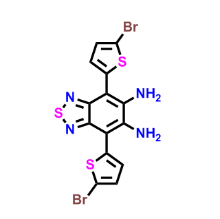 4,7-双(5-溴-2-噻吩基)-2,1,3-苯并噻二唑-5,6-二胺,4,7-bis(5-bromo-2-thienyl)-2,1,3-Benzothiadiazole-5,6-diamine