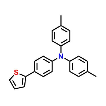 N,N-bis(4-methylphenyl)-4-(2-thienyl)aniline,N,N-bis(4-methylphenyl)-4-(2-thienyl)aniline