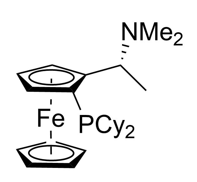 (R)-N,N-二甲基-1-[(S)-2-双(二环己基膦基)二茂铁基]乙胺,(S)-1-(Dicyclohexylphosphino)-2-[(R)-1-(dimethylamino)ethyl]ferrocene