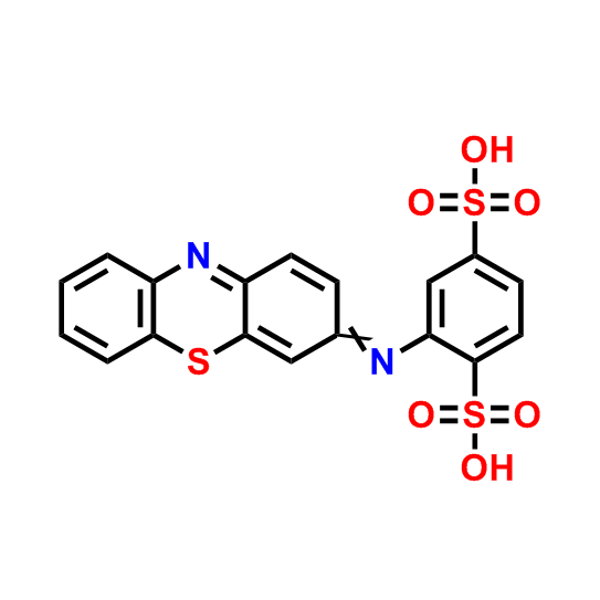 2-((3H-吩噻嗪-3-亞基)氨基)苯-1,4-二磺酸,2-((3H-Phenothiazin-3-ylidene)amino)benzene-1,4-disulfonic acid