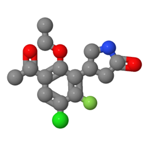2-Pyrrolidinone, 4-(3-acetyl-5-chloro-2-ethoxy-6-fluorophenyl)-, (4R)-,2-Pyrrolidinone, 4-(3-acetyl-5-chloro-2-ethoxy-6-fluorophenyl)-, (4R)-