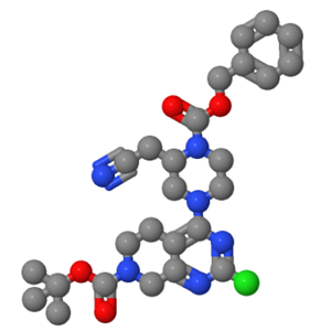 (S)-2-(氰甲基)哌嗪-1-甲酸苄酯,tert-butyl (S)-4-(4-((benzyloxy)carbonyl)-3-(cyanomethyl)piperazin-1-yl)-2-chloro-5,8-dihydropyrido[3,4-d]pyrimidine-7(6H)-carboxylate