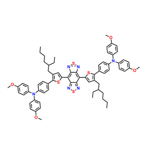 4,8-bis(5-(4-(bis(4-methoxyphenyl)amino)phenyl)-4-(2-ethylhexyl)thiophen-2-yl)benzo[1,2-c:4,5c0]bis[1,2,5]thiadiazole