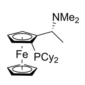 (R)-N,N-二甲基-1-[(S)-2-双(二环己基膦基)二茂铁基]乙胺,(S)-1-(Dicyclohexylphosphino)-2-[(R)-1-(dimethylamino)ethyl]ferrocene