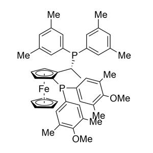 (2R)-1-[(1R)-1-[双(3,5-二甲苯基)膦]乙基]-2-[双(4-甲氧基-3,5-二甲苯基)膦]二茂铁 849924-45-4