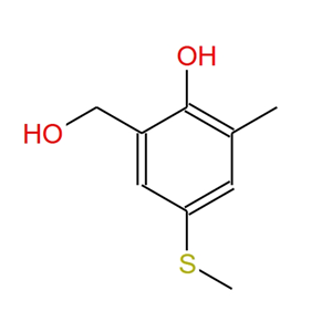 4-(甲巯基)-6-(羟甲基)-2-甲基苯酚(邻甲酚),4-(METHYLTHIO)-6-(HYDROXYMETHYL)-O-CRESOL
