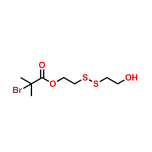 2-溴-甲基丙酸2-[(2-羥乙基)二硫烷基]乙酯,2-((2-Hydroxyethyl)disulfanyl)ethyl 2-bromo-2-methylpropanoate