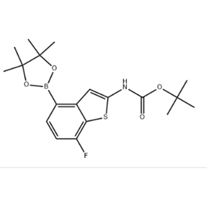 (7-氟-4-(4,4,5,5-四甲基-1,3,2-二氧硼杂环戊烷-2-基)苯并[B]噻吩-2-基)氨基甲酸叔丁酯