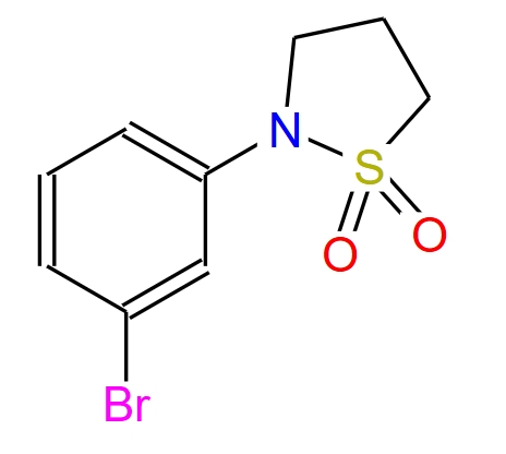 2-(3-溴苯基)異噻唑烷-1,1-二氧化物,2-(3-Bromophenyl)isothiazolidine 1,1-dioxide