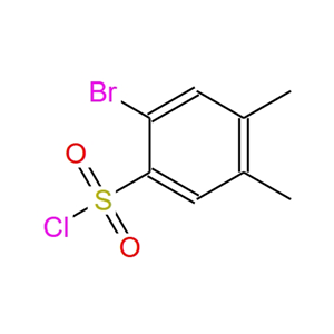 2-溴-4,5-二甲基苯磺酰氯,2-bromo-4,5-dimethylbenzenesulfonyl chloride(SALTDATA: FREE)