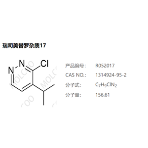 瑞司美替罗杂质17,3-chloro-4-isopropylpyridazine