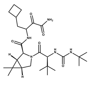 (1R,2S,5S)-N-(4-氨基-1-环丁基-3,4-二氧代丁烷-2-基)-3-[(2S)-2-(叔丁基氨基甲酰氨基)-3,3-二甲基丁酰基]-6,6-二甲基-3-氮杂双环[3.1.0]己烷-2-甲酰胺