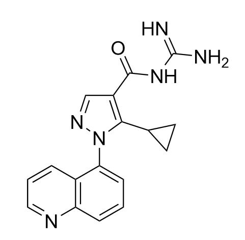 [1-(喹啉-5-基)-5-环丙基-1H-吡唑-4-甲酰基]胍,ZONIPORIDE