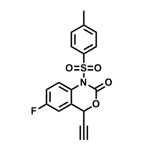 4-乙炔基-6-氟-1-甲苯磺?；?1,4-二氫2H-苯并[d][1,3]噁嗪-2-酮,4-Ethynyl-6-fluoro-1-tosyl-1,4-dihydro-2H-benzo[d][1,3]oxazin-2-one