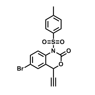 6-溴-4-乙炔基-1-甲苯磺?；?1,4-二氫2H-苯并[d][1,3]噁嗪-2-酮,6-Bromo-4-ethynyl-1-tosyl-1,4-dihydro-2H-benzo[d][1,3]oxazin-2-one