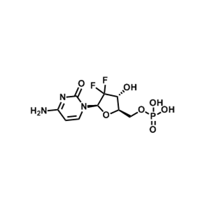 4-氨基-1-[(2R,4R,5R)-3,3-二氟-4-羟基-5-(羟甲基)四氢呋喃-2-基]嘧啶-2-酮单磷酸酯