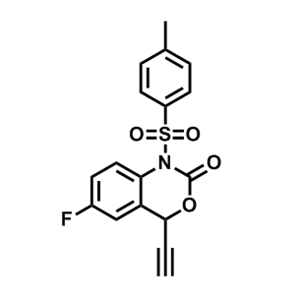 4-乙炔基-6-氟-1-甲苯磺?；?1,4-二氫2H-苯并[d][1,3]噁嗪-2-酮,4-Ethynyl-6-fluoro-1-tosyl-1,4-dihydro-2H-benzo[d][1,3]oxazin-2-one