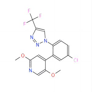 4-[5-氯-2-[4-(三氟甲基)-1H-1,2,3-三唑-1-基]苯基]-2,5-二甲氧基吡啶