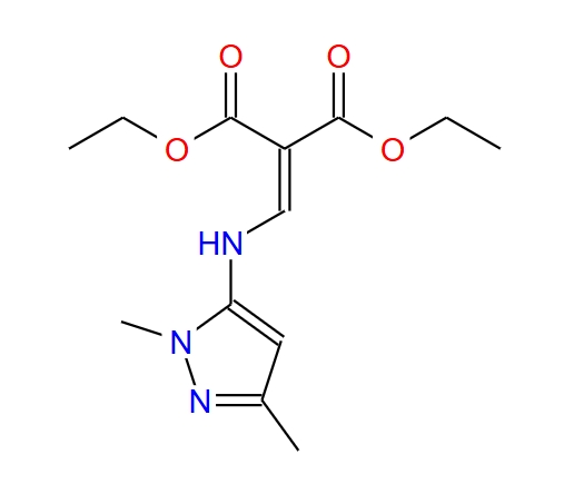 2-(((1,3-二甲基-1H-吡唑-5-基)氨基)亚甲基)丙二酸二乙酯,diethyl 2-{[(1,3-dimethyl-1H-pyrazol-5-yl)amino]methylidene}malonate