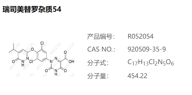 瑞司美替罗杂质54,2-(3,5-dichloro-4-((5-isopropyl-6-oxo-1,6-dihydropyridazin-3-yl)oxy)phenyl)-3,5-dioxo-2,3,4,5-tetrahydro-1,2,4-triazine-6-carboxylic acid