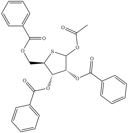 2,3,5-三-O-苯甲酰基-1-O-乙酰基-4-硫-D-核糖,2,3,5-Tri-O-benzoyl-1-O-acetyl-4-thio-D-ribofuranose