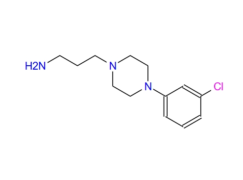 3-[4-(3-氯苯基)哌嗪-1-基]丙-1-胺,3-[4-(3-chlorophenyl)piperazin-1-yl]propan-1-amine