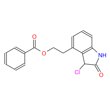 4-[2-(苯甲酰氧基)乙基]-3-氯-1,3-二氫-2H-吲哚-2-酮,4-[2-(BENZOYLOXY)ETHYL]-3-CHLORO-1,3-DIHYDRO-2H-INDOL-2-ONE