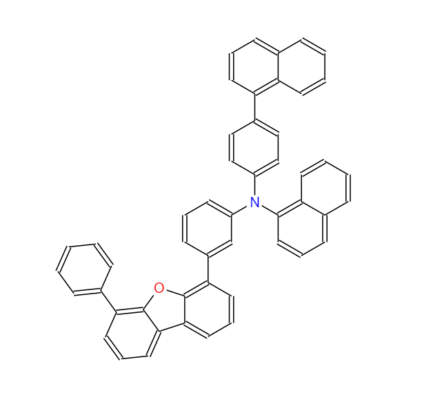 N-(4-(1-萘基)苯基-N-(3-(6-苯基氧芴-4-基)苯基)萘-1-胺,Naphthalen-1-yl-(4-naphthalen-1-yl-phenyl)-[3-(6-phenyl-dibenzofuran-4-yl)-phenyl]-amine