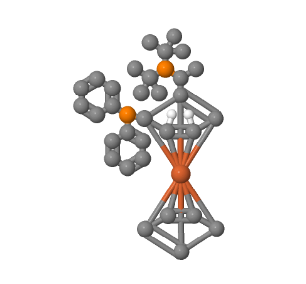 (S)-(-)-1-[(R)-2-二苯基膦二茂鐵乙基-二叔丁基膦,(S)-1-[(R)-2-(DIPHENYLPHOSPHINO)FERROCENYL]-ETHYLDI-TERT.-BUTYLPHOSPHINE