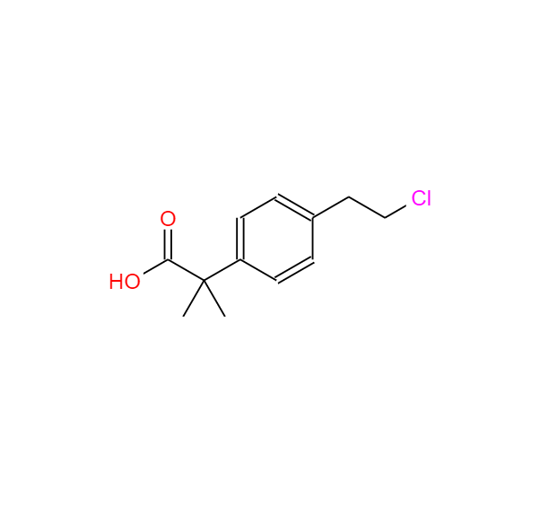 2-(4-(2-氯乙基)苯基)-2-甲基丙酸,Benzeneacetic acid, 4-(2-chloroethyl)-α,α-dimethyl-