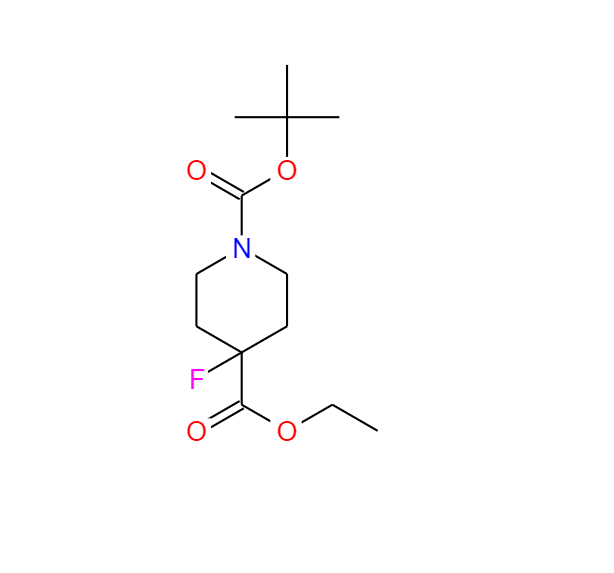 N-BOC-4-氟-4-哌啶甲酸乙酯,4-FLUORO-1-(1,1-DIMETHYLETHYL)1,4-PIPERIDINEDICARBOXYLIC ACID-4-ETHYL ESTER