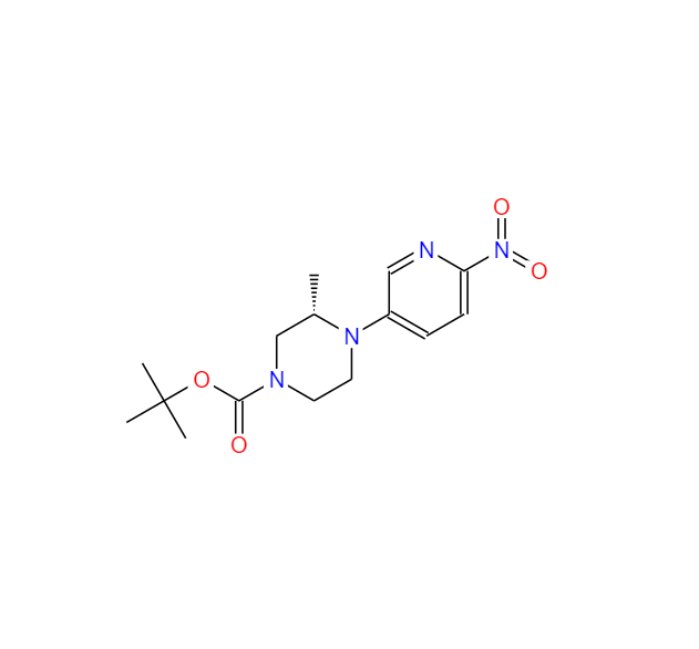 （3S）-3-甲基-4-（6-硝基吡啶-3-基）哌嗪-1-羧酸叔丁酯,tert-butyl (3S)-3-methyl-4-(6-nitropyridin-3-yl)piperazine-1-carboxylate