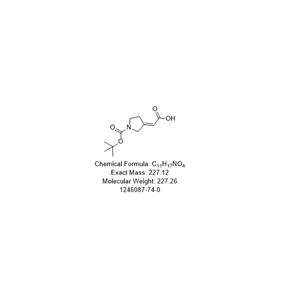 (Z)-2-(1-(tert-butoxycarbonyl)pyrrolidin-3-ylidene)acetic acid,(Z)-2-(1-(tert-butoxycarbonyl)pyrrolidin-3-ylidene)acetic acid