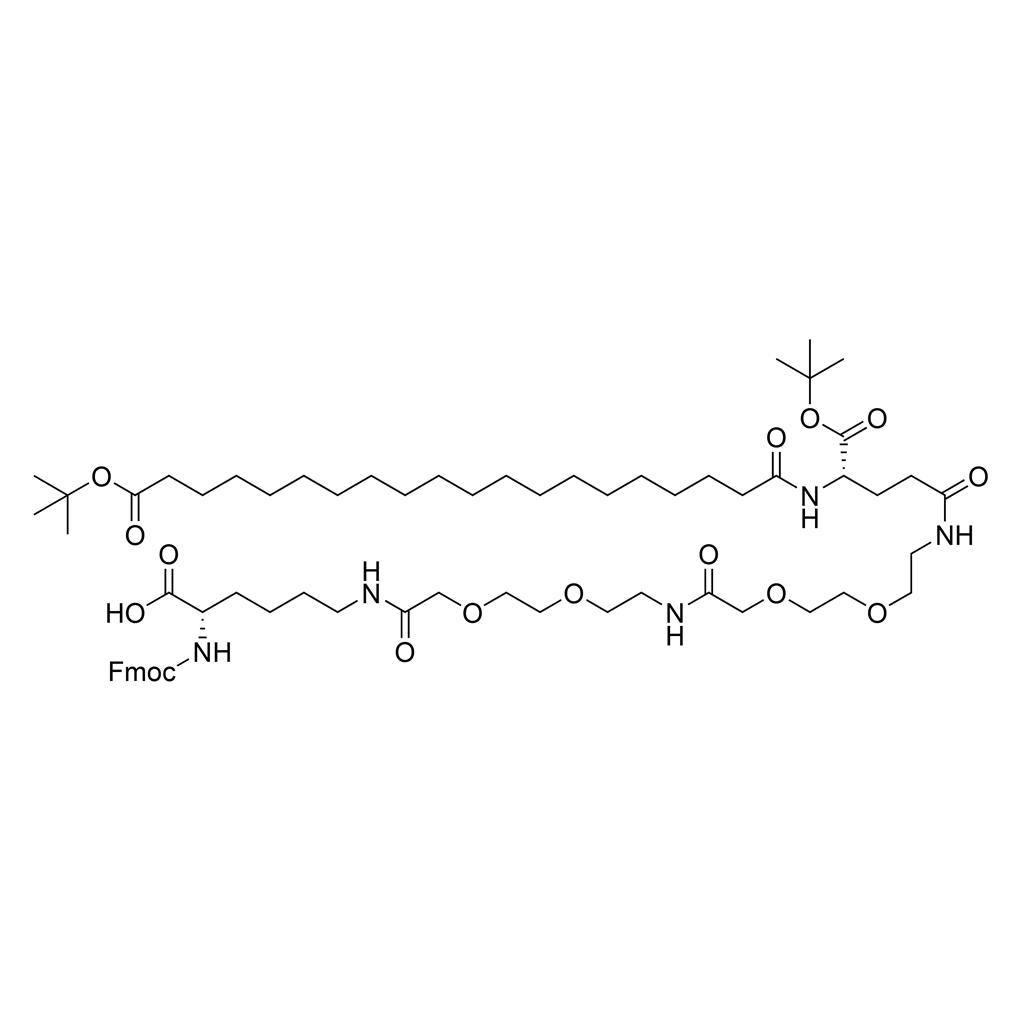 替尔泊肽侧链,Fmoc-Lys(tBuO-Ara-Glu(AEEA-AEEA)-OtBu)-OH