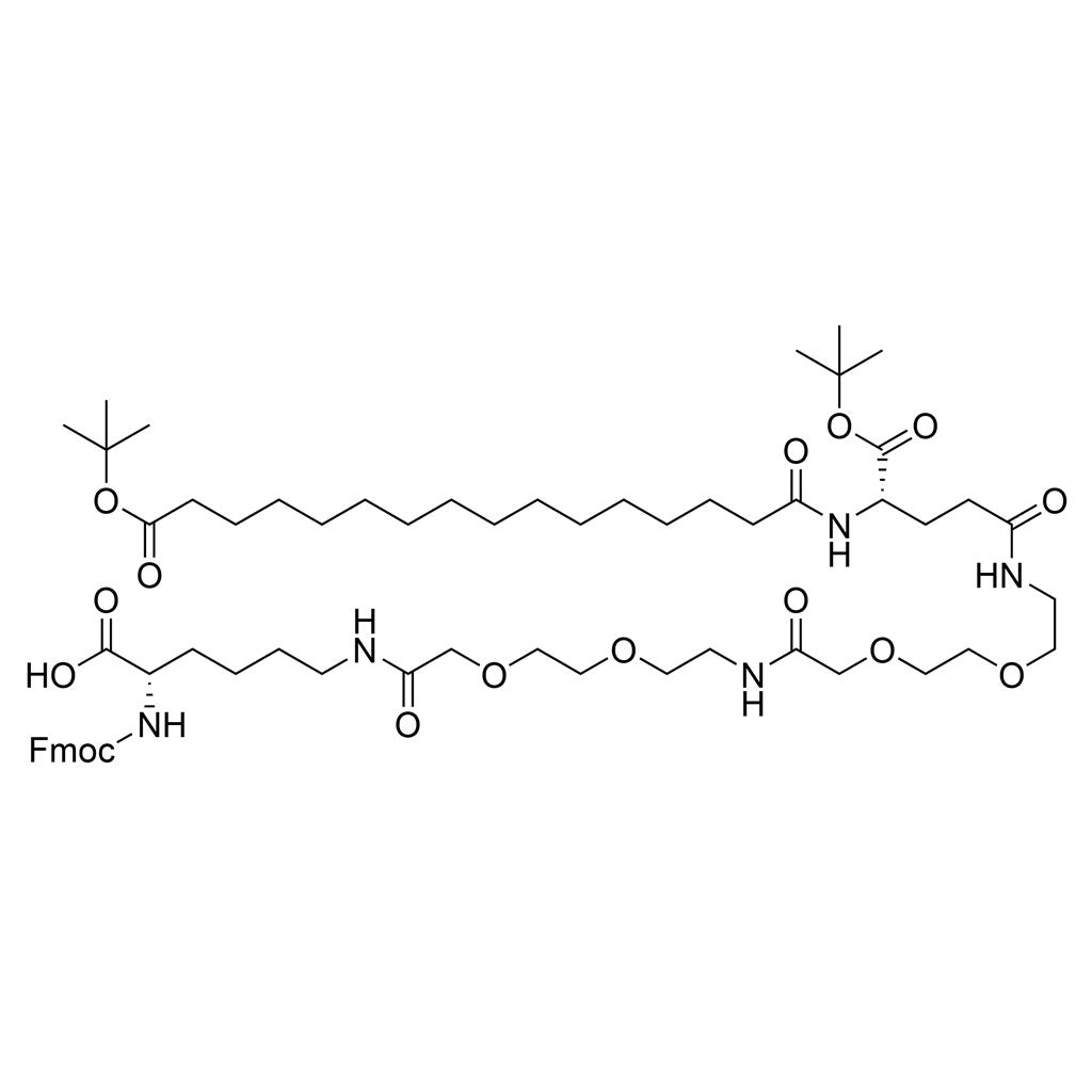 索玛鲁肽侧链类似物14,Fmoc-Lys(tBuO-Pal-Glu(AEEA-AEEA)-OtBu)-OH