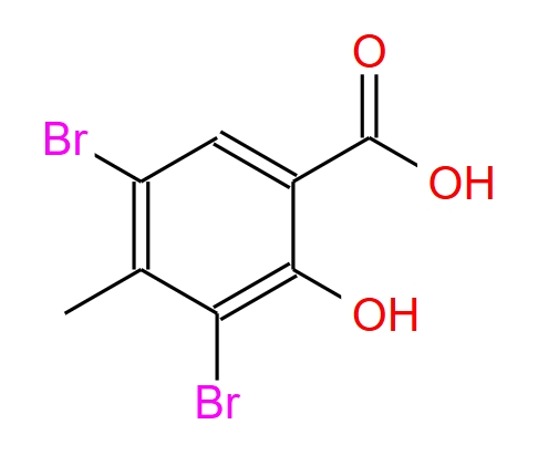 3,5-二溴-2-羟基-4-甲基苯甲酸,3,5-Dibromo-2-hydroxy-4-methylbenzoic acid