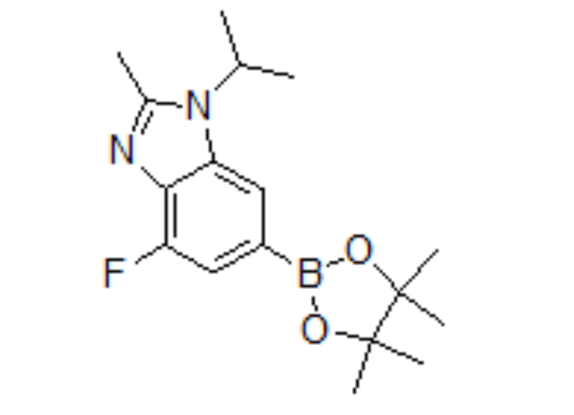 阿貝西利中間體三,1H-BenziMidazole, 4-fluoro-2-Methyl-1-(1-Methylethyl)-6-(4,4,5,5-tetraMethyl-1,3,2-dioxaborolan-2-yl)