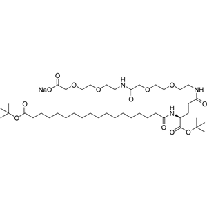 索瑪魯肽鈉鹽修飾劑,tBuO-Ste-Glu(AEEA-AEEA-ONa)-OtBu