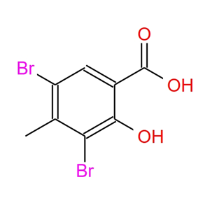 3,5-二溴-2-羟基-4-甲基苯甲酸,3,5-Dibromo-2-hydroxy-4-methylbenzoic acid