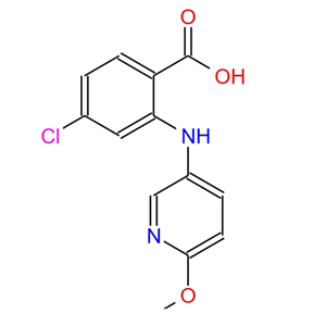 4-氯-2-[(6-甲氧基-3-吡啶基)氨基]苯甲酸